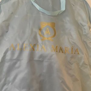 Ice blue silk faille Alexia Maria custom made eveninggown